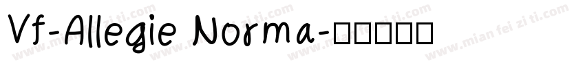 Vf-Allegie Norma字体转换